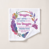 Onze Strijd Vormt Ons Tot De Geweldige Mensen Bad Handdoek (Wasdoekje)