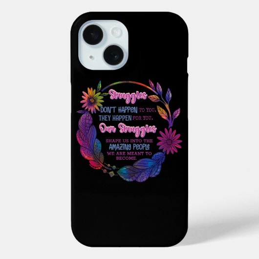 Onze Strijd Vormt Ons Tot De Geweldige Mensen Case-Mate iPhone Case (Achterkant)