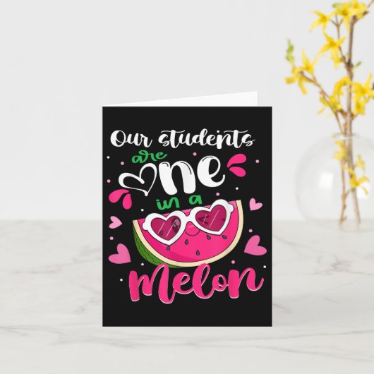 Onze studenten zijn één in een meloen leraar water kaart (Gele Bloem)