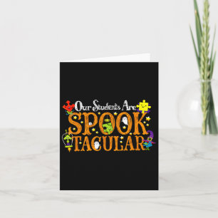 Onze studenten zijn spook-tacular Halloween Autism Kaart