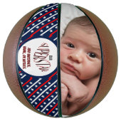 Onze superster rood, wit en blauw basketbal (Verticaal)