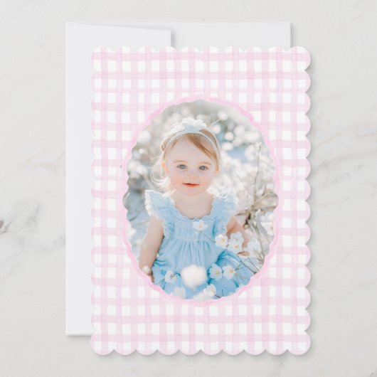 Onze Sweet Doll Preppy Grandmillennial Floral Kaart (Achterkant)