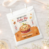 Onze Sweet Little Cutie Pie Herfst Baby shower Bedankzakje (Geknipt)