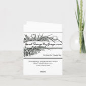 Onze sympathie: Dogwood Blossoms Groot en Klein Kaart (Achterkant)