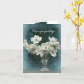 Onze sympathie: Dogwood Blossoms Groot en Klein Kaart (Gele Bloem)