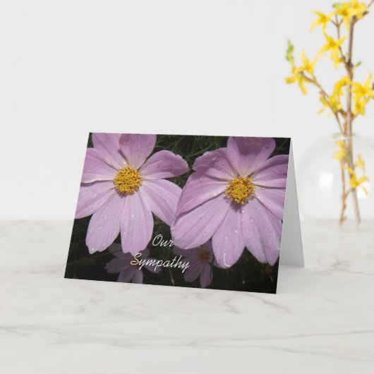 Onze Sympathie Kaart (Gele Bloem)