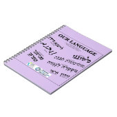 Onze Taal Lavender Notitieboek (Linkerzijde)
