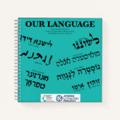 "Onze Taal" Teal Notitieboek (Voorkant)