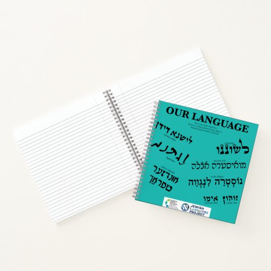 "Onze Taal" Teal Notitieboek (Binnen)