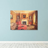 Onze tekende kamer in York Canvas Afdruk (Insitu (Houten vloer))