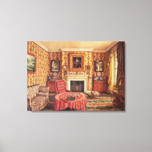 Onze tekende kamer in York Canvas Afdruk (Voorkant)