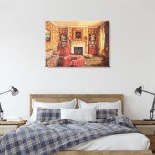 Onze tekende kamer in York Canvas Afdruk (Insitu (Slaapkamer))