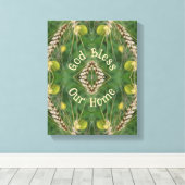 Onze thuis gedroogd zwaard Abstract Canvas Afdruk (Insitu (Houten vloer))