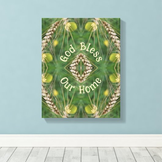 Onze thuis gedroogd zwaard Abstract Canvas Afdruk (Insitu (Houten vloer))