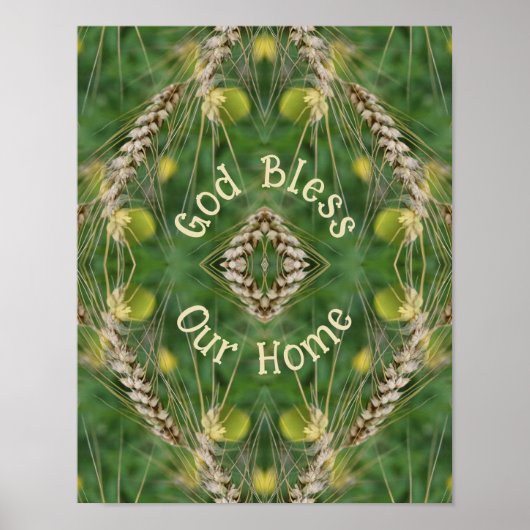 Onze thuis gedroogd zwaard Abstract Poster (Voorkant)