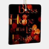 Onze thuis zonder liefde en lachen keramisch ornament (Rechts)