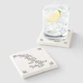 Onze thuisbasis stenen onderzetter (Zijkant)