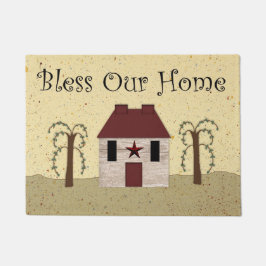 Onze thuisdeur is leeg deurmat