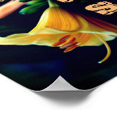 Onze thuisLily Flower Abstract Poster (Hoek)