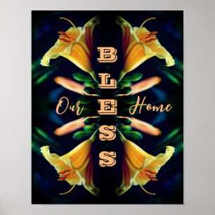 Onze thuisLily Flower Abstract Poster
