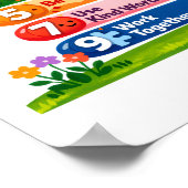 Onze Tien Klaswaarden - 11x17 Liggend Poster (Hoek)