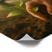 Onze tijd en het merk dat we verlaten poster (Hoek)