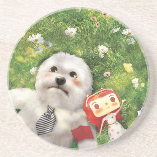 Onze Tijden Zandsteen Onderzetter (Voorkant)