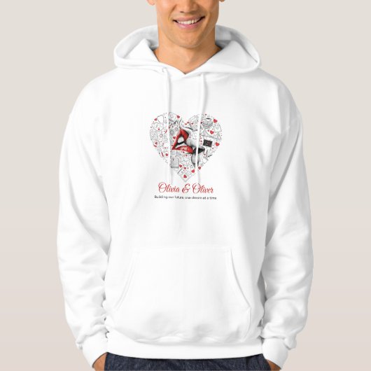 Onze Toekomstige Beroepshart Valentijnsdag Hoodie (Voorkant)