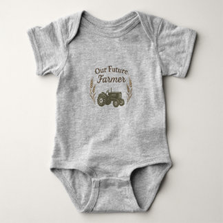 Onze toekomstige boer | Rustiek Boerderij Baby Bod Romper