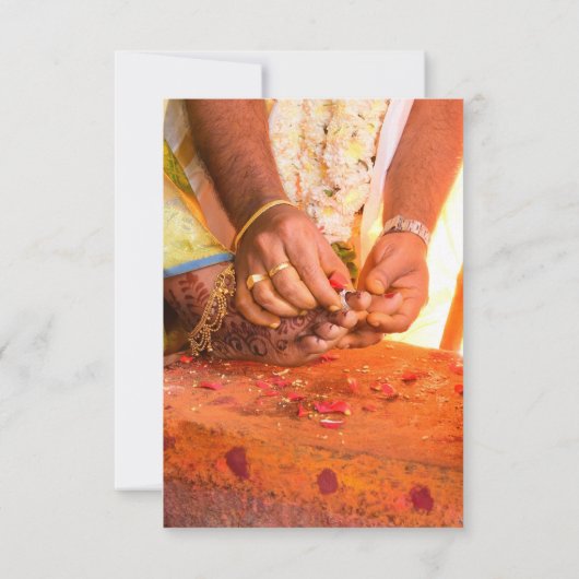 Onze traditionele bruiloft save the date (Achterkant)