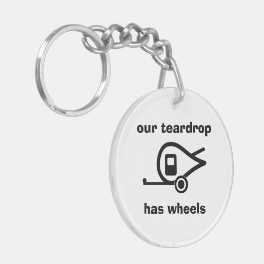 onze trappen hebben wielen sleutelhanger (Voorkant Links)