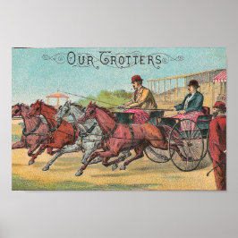 Onze Trotters paardenraces Poster