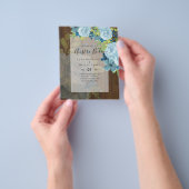 ONZE TROUW Dagelijkse Blue Bloemen BUDGET Flyer (Hand)