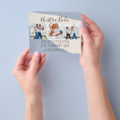 Onze Trouw Foto Collage Trouw UITNODIGING Flyer (Hand)