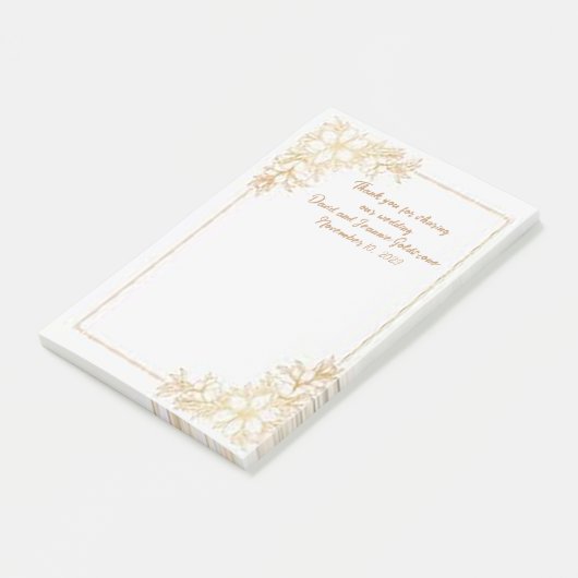 Onze trouw Post-It notities als trouwcadeautjes de Post-it® Notes (Schuin)