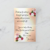 Onze Trouwdag Bliss Elegant Bedankkaart (Binnen)