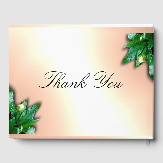 Onze Trouwdag Bliss Elegant Gastenboek (Achterkant)