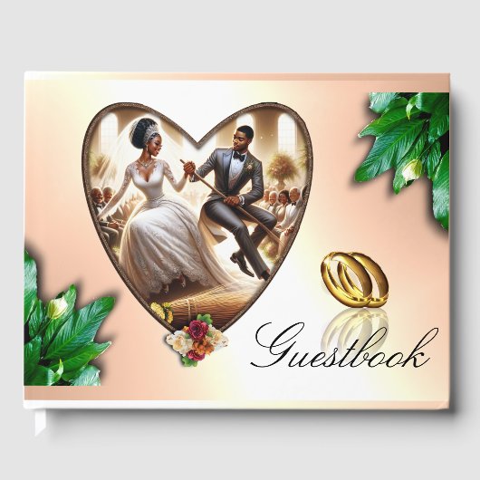 Onze Trouwdag Bliss Elegant Gastenboek (Voorkant)