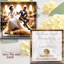 Onze Trouwdag Bliss Elegant Save The Date Kaart