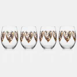 Onze Trouwdag Bliss Elegant Wijnglas Zonder Voet