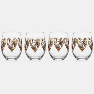 Onze Trouwdag Bliss Elegant Wijnglas Zonder Voet