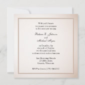 Onze trouwdag - Bride & Groom met Monogram Kaart (Achterkant)