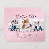 Onze Trouwdag Foto Collage Trouw UITNODIGING (Voorkant / Achterkant)