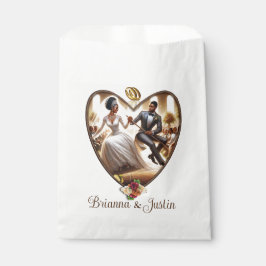 Onze trouwdag gelukzaligheid bedankzakje