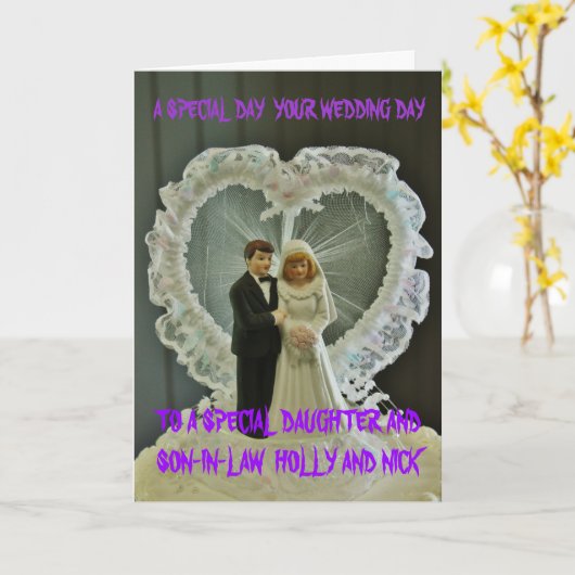 ONZE TROUWDAG KAART (Gele Bloem)