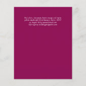 ONZE TROUWDAg Plum Herfst Bloemen Spaans Huwelijk (Achterkant)