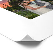 Onze Trouwdag Script Foto Collage Poster (Hoek)
