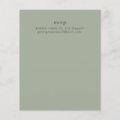 Onze Trouwdag Uitnodiging - Roze Rozen Boeket (Achterkant)