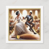 Onze Trouwdag Zaligheid Elegant  Informatiekaartje (Achterkant)