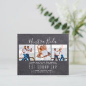 Onze Trouwfoto Collage Huwelijks UITNODIGING (Staand voorkant)